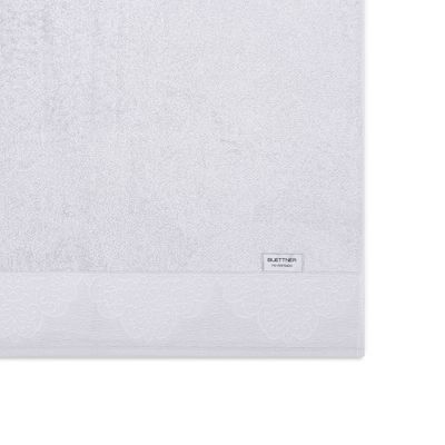 Toalha Avulsa Banho KazzaVip 100% Algodão Nobre Jacquard Limoges 70cmx140m Branco