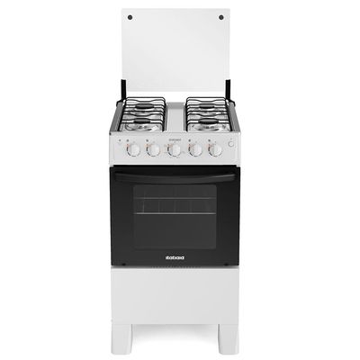 Fogão Itatiaia 4 Bocas Star New Com Mesa em Inox e Acendimento Automático - Branco