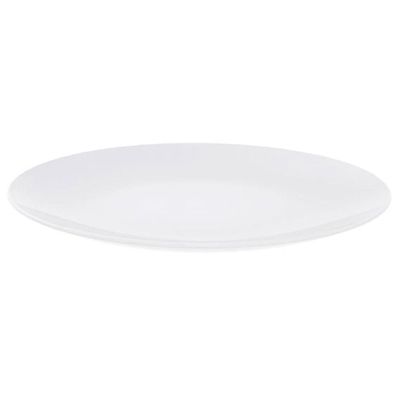 Conjunto com 6 Pratos Rasos Tramontina Leonora em Porcelana 25 cm - Branco
