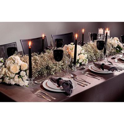 Conjunto com 6 Pratos Rasos Tramontina Leonora em Porcelana 25 cm - Branco