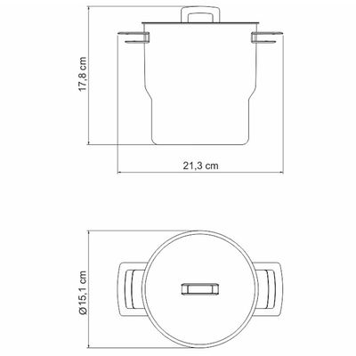 Cuscuzeira Tramontina Brava em Aço Inox – 14 cm