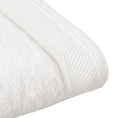 Jogo de Toalha KazzaVip Felpuda 100% Algodão Banho e Rosto Eleganz 4 Peças Branco