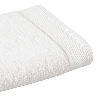Jogo de Toalha KazzaVip Felpuda 100% Algodão Banho e Rosto Eleganz 4 Peças Branco