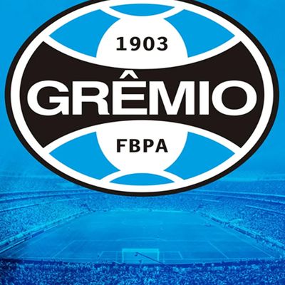Toalhinha Social De Academia e Mão KazzaVip Felpa 50% Algodão e 50% Poliéster Estampada Oficial Licenciada Gremio 30cmx50cm Azul