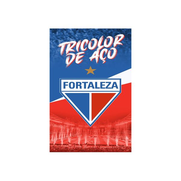 Toalhinha Social De Academia e Mão KazzaVip Felpa 50% Algodão e 50% Poliéster Estampada Oficial Licenciada Fortaleza 30cmx50cm Azul
