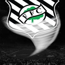 Toalhinha Social De Academia e Mão KazzaVip Felpa 50% Algodão e 50% Poliéster Estampada Oficial Licenciada Figueirense 30cmx50cm Preto