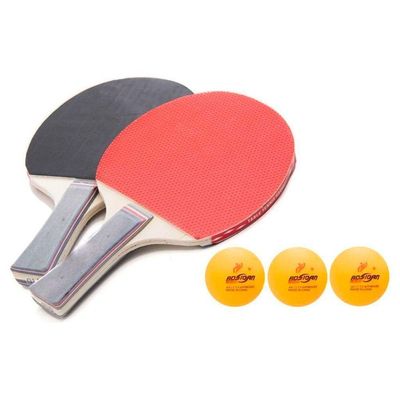 Kit Completo Ping Pong Tênis De Mesa Raquete Bolinha E Rede
