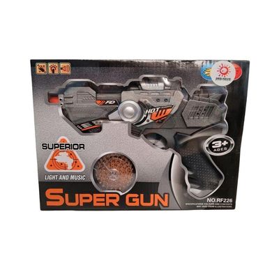 Brinquedo Pistola Plástico Md10250 Com Luz E Som - Jmd Toys