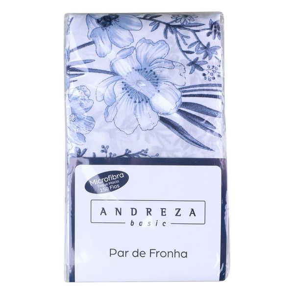Kit 2 Fronhas Microfibra Estampada Andreza