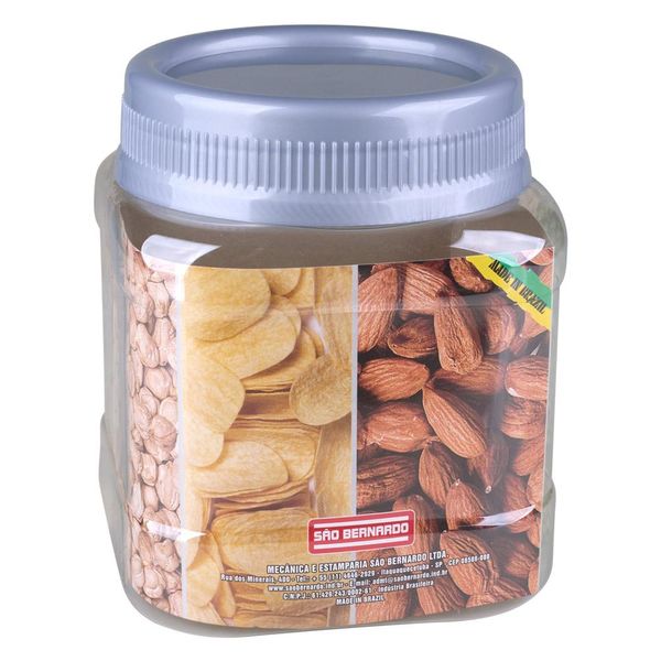 Pote Porta Mantimentos Quadrado 1.5L São Bernardo PO62
