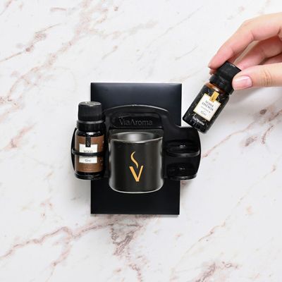 Suporte para Óleos Essenciais e Essências Black - Via Aroma