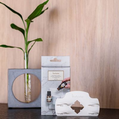 Suporte para Óleos Essenciais e Essências White - Via Aroma