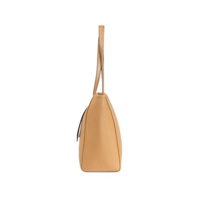 Bolsa Feminina Grande Tote Com Alça Alongada Bege G / Bege