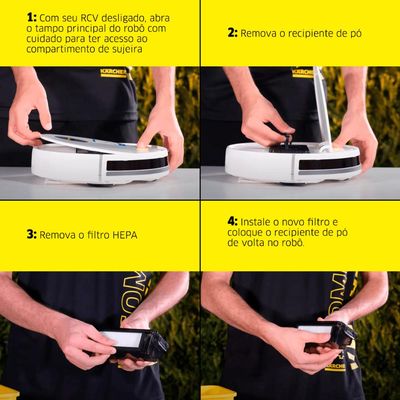 Filtro Hepa com Suporte RCV 1 Karcher