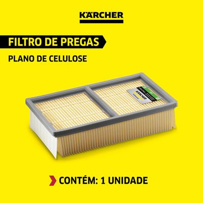 Filtro de Pregas Plano de Celulose Karcher