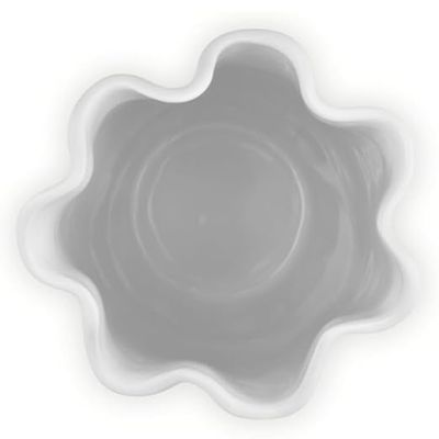 VASO DE FLOR RUFFLE LE CREUSET 2L EM CERÂMICA BRANCO 81323000100099