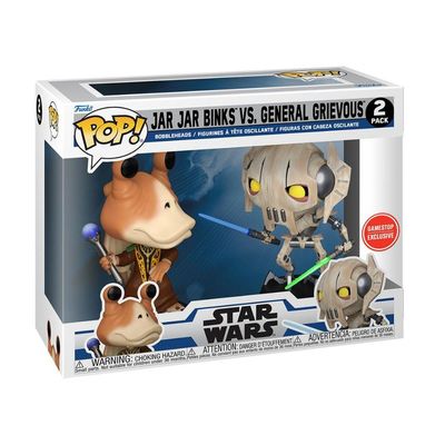 Funko Pop Star Wars Jar Jar Binks vs General Grievous 2-Pack