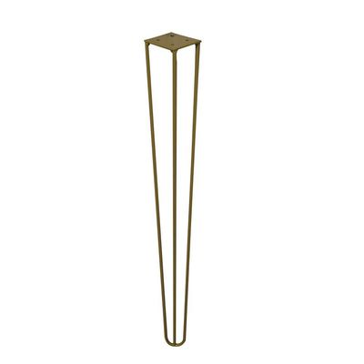Kit 8 Pés de Metal 60 CM Hairpin Legs Mesa de Canto Aparador Dourado