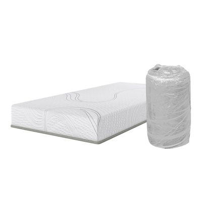 Colchão Solteiro Bartira Volare 17x88x188cm D33 Espuma 17cm Malha Branco