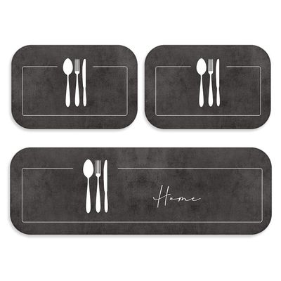 Kit Tapete de Cozinha Home Único