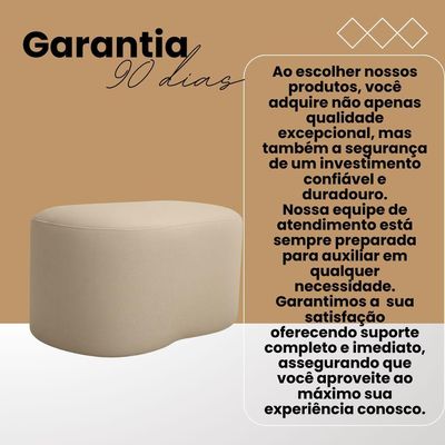 Puff Feijão Curvo Orgânico Redondo Sala Confortável Moderno Suede Cor:preto
