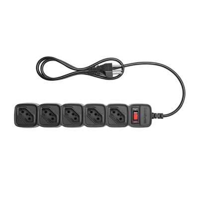 Protetor Eletronico C/ 5 Tomadas EPE 205 + Preto 4824203