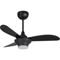 Ventilador de Teto Ventisol Mistral 3 PÁS Preto Bivolt