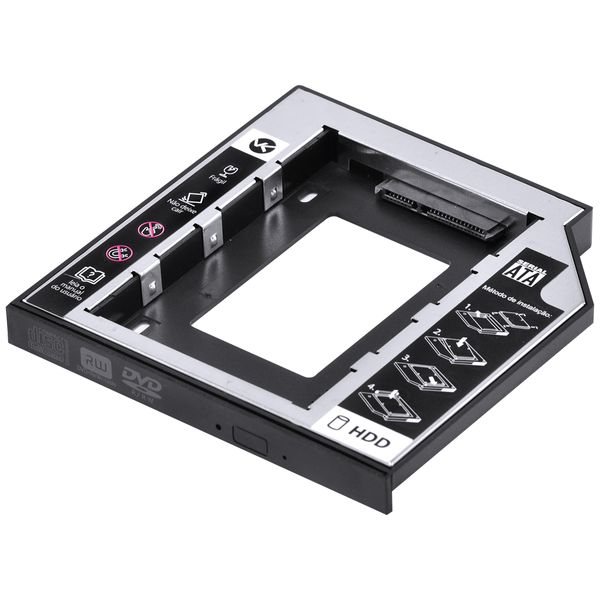 Adaptador CADDY para HD ou SSD Gaveta DVD Notebook AC-127