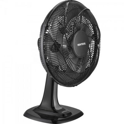 Ventilador de Mesa 40 CM com 6 PAS 220V Turbo 6 PRETO/CINZA Ventisol