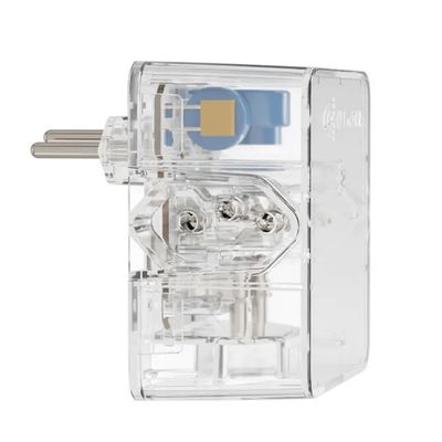 Protetor Clamper DPS Energia 3 Tomada LCF 3P 10A Transparente