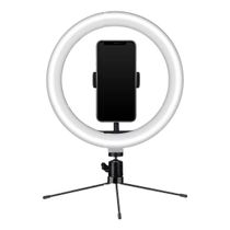 Ring Light USB Tripé 18cm Iluminador e Suporte Smartphone MFVS-RLT20/BK MYMAX