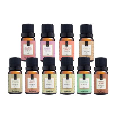 Kit Experience 10 Essências Via Aroma  Sortidas