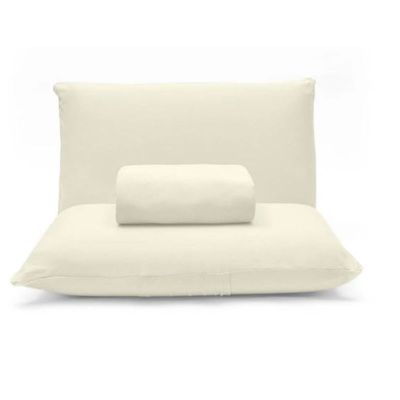 Jogo de Cama Buettner Casal Malha Basic Liso 3 Peças Perola