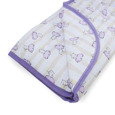 Edredom KazzaVip Baby Malha 100% Algodão Linha Casa Berço Americano Estampado Ursinhos Branco