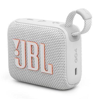 Caixa de Som Portátil JBL GO 4 com 4,2 W RMS, Bluetooth 5.3 e Resistência à Água IP67 - Branca