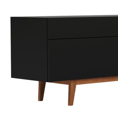 Rack para TV até 85 Polegadas Mazza 3 Gavetas Preto