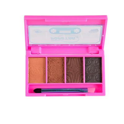 Paleta para Sobrancelhas Brown Mix 4 Cores – Alta Pigmentação, Acabamento Natural e Fixação Duradoura