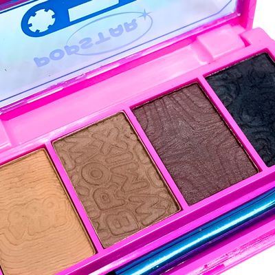 Paleta para Sobrancelhas Brown Mix 4 Cores – Alta Pigmentação, Acabamento Natural e Fixação Duradoura