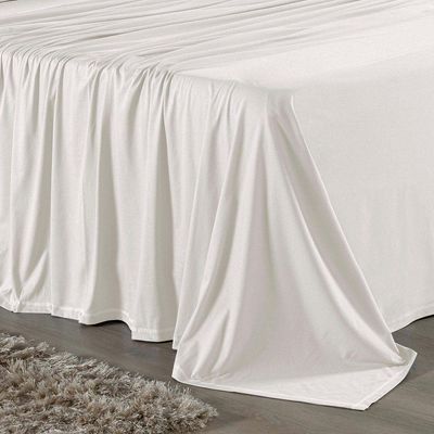Lençol De Cima Queen Nobre 1 Peça 2,50m X 2,40m Malha 100% Algodão - Palha