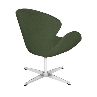 Poltrona Swan Office Giratória Linho Verde