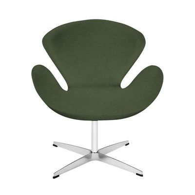 Poltrona Swan Office Giratória Linho Verde