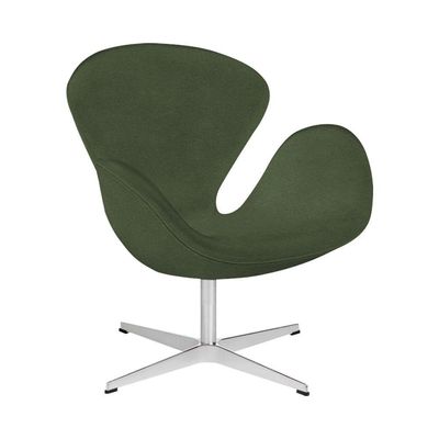 Poltrona Swan Office Giratória Linho Verde