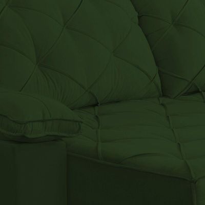 Sofá Retrátil E Reclinável 2,50m Clara | Conforto Premium E Design Elegante | Lansof Cores Verde
