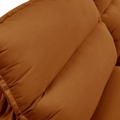 Sofá Retrátil E Reclinável 2 Lugares 2,70m Andreza Veludo Lansofbr Terracota
