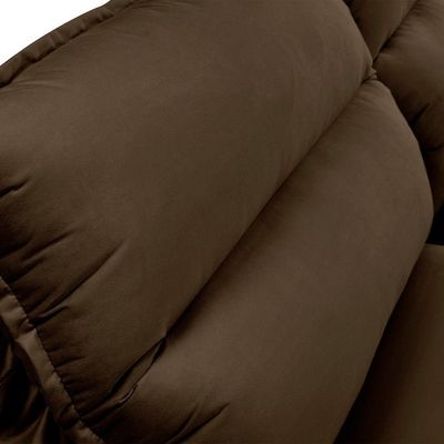 Sofa Retratil Reclinavel 2 Lugares 2m Andreza Veludo Lansof Marrom