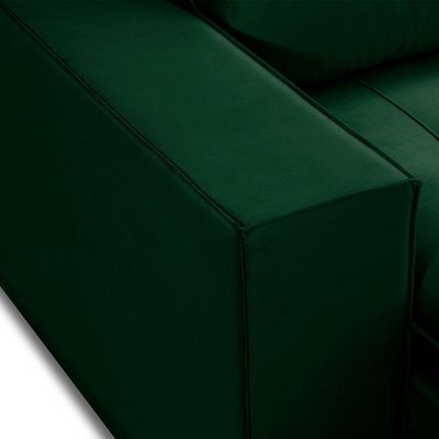 Sofa Retratil Reclinavel 2 Lugares 2,70 Vitória Veludo Verde Lansofbr