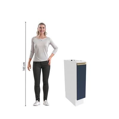 Nicho Porta Condimentos Celeste Kappesberg 100% Mdf Branco/azul 20cm
