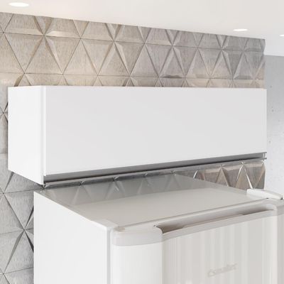 Armario Aereo 1 Porta Basculante Bp 80cm Fiorella Branco