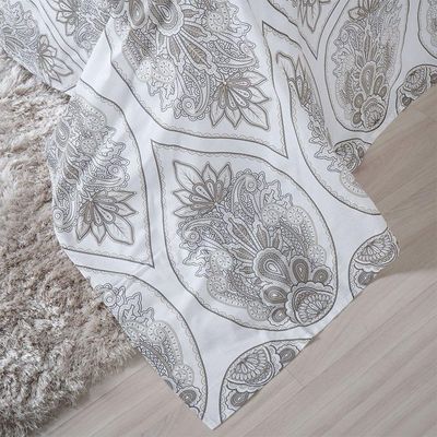 Jogo De Cama Solteiro 3 Pçs 150 Fios Super Macio 100% Algodão Paisley