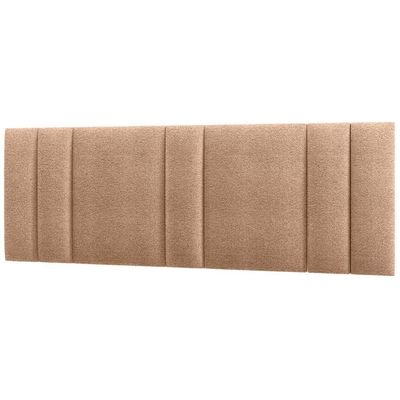 Cabeceira Modulada King 200 Cm Com Led Boucle Bege Vconcept